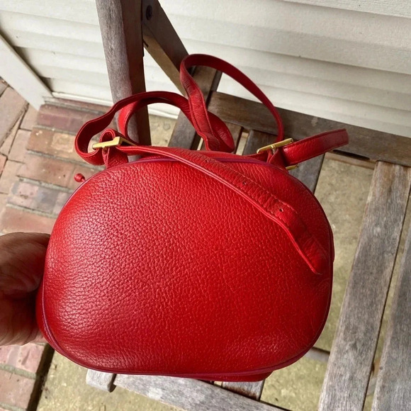 MCM Red  Small Leather  Backpack - Picture 7 of 16